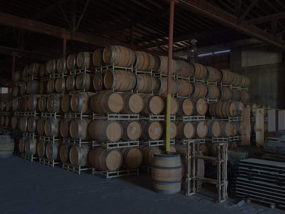 wine barrels